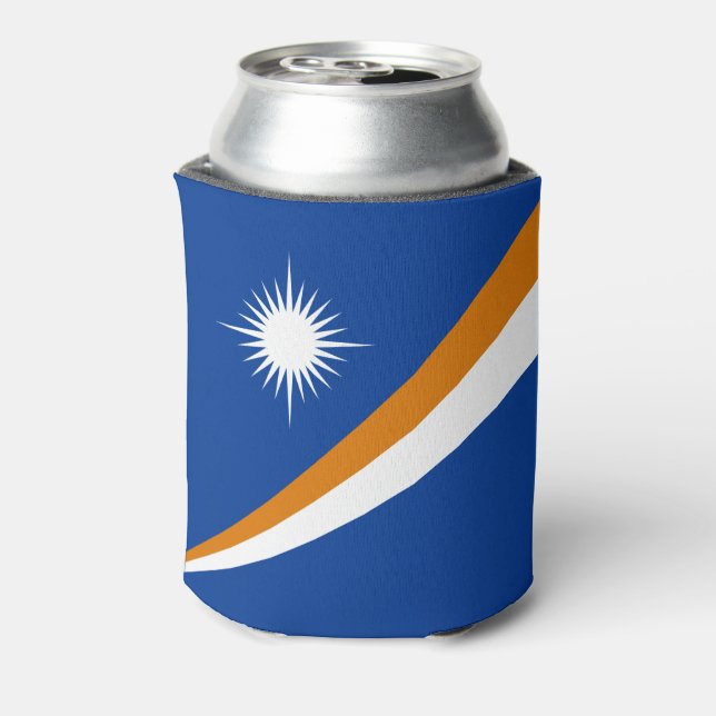 Marshall Islands Flag Can Cooler (Can Back)