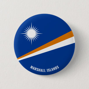 Marshall Islands Flag Charming Patriotic 6 Cm Round Badge