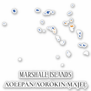 Marshall Islands Flag Charming Patriotic Map