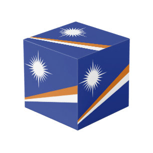 Marshall Islands flag Cube