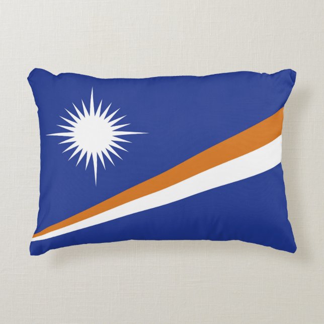 Marshall Islands flag Decorative Cushion (Front)