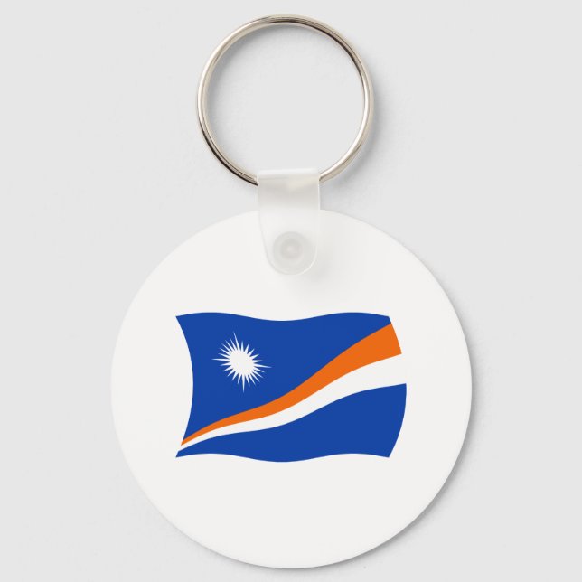 Marshall Islands Flag Keychain (Front)