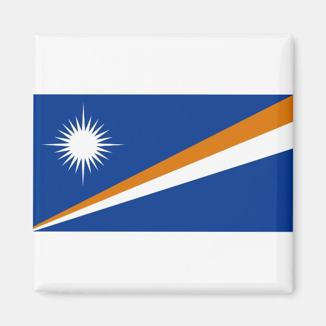 Marshall Islands Flag Magnet (Front)