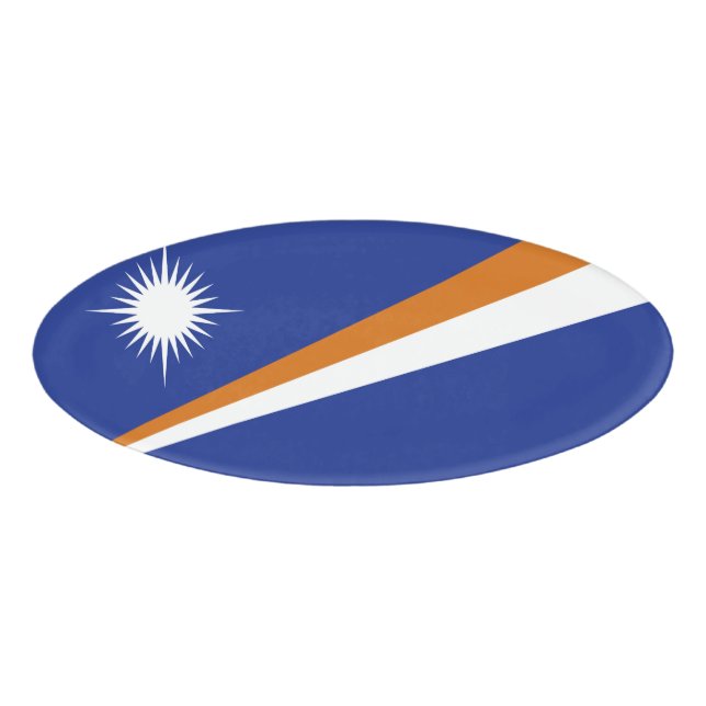 Marshall Islands flag Name Tag (Front)