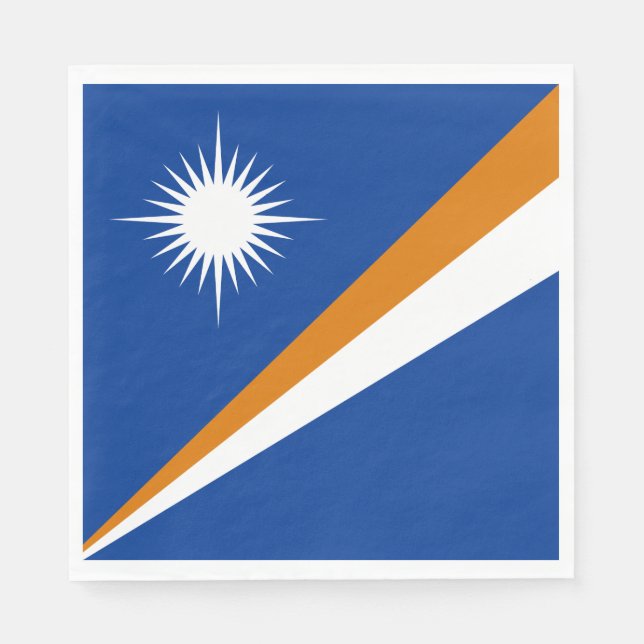 Marshall Islands Flag Napkin (Front)
