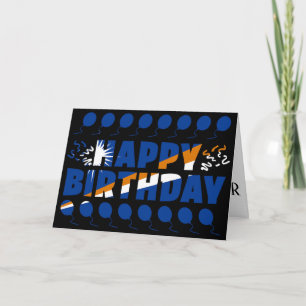 Marshall Islands Flag Patriotic Birthday Card