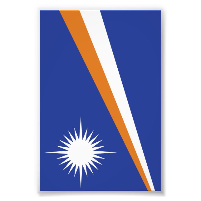 Marshall Islands flag Photo Print (Front)