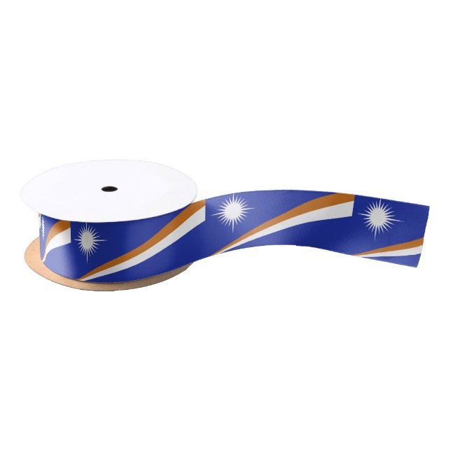 Marshall Islands Flag Satin Ribbon (Spool)