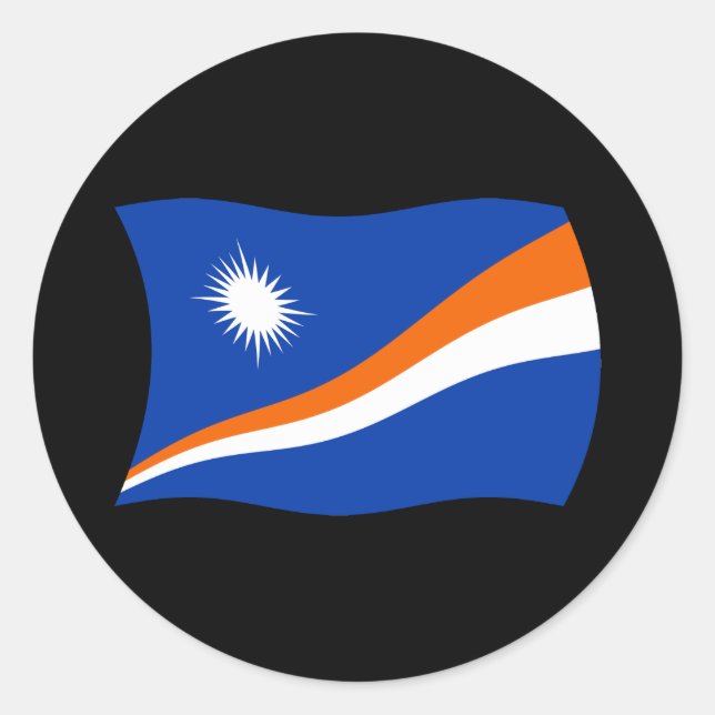 Marshall Islands Flag Sticker (Front)