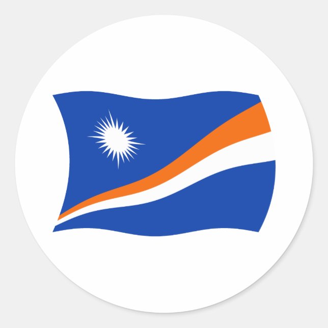 Marshall Islands Flag Sticker (Front)