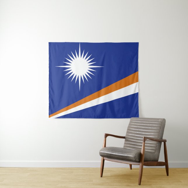 Marshall Islands flag Tapestry (In Situ (Horizontal))