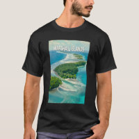 Marshall Islands Illustration Travel Art Vintage
