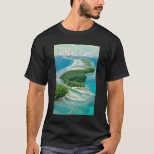 Marshall Islands Illustration Travel Art Vintage T-Shirt