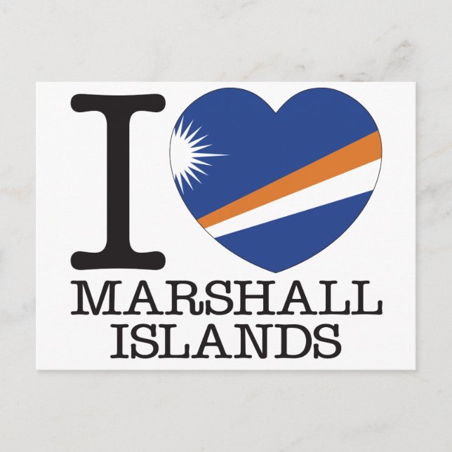 Marshall Islands Love v2 Postcard (Front)