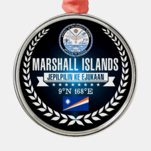 Marshall Islands Metal Tree Decoration