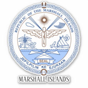 Marshall Islands National Seal Patriotic