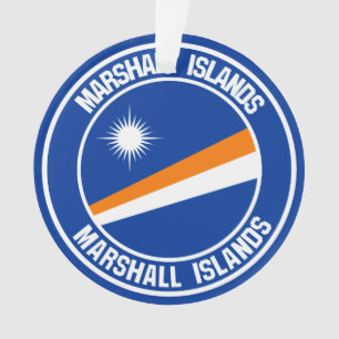 Marshall Islands Round Emblem Ornament