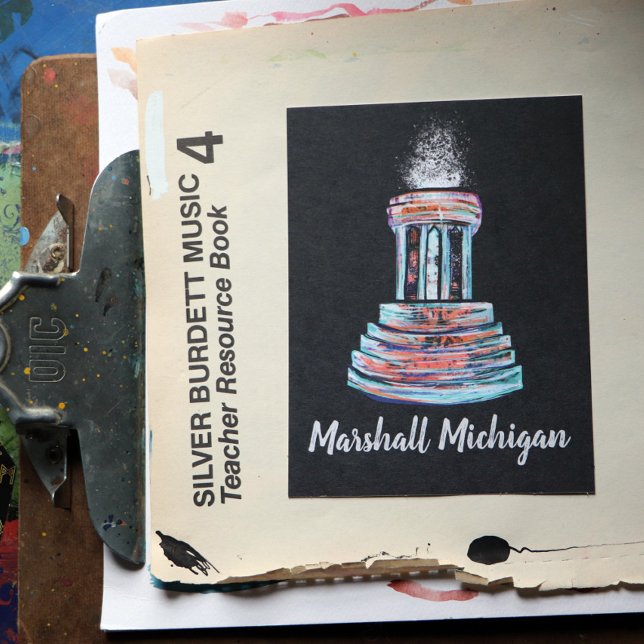 Marshall Michigan Fountain                         Postcard (Creator Uploaded)