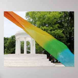 Marshall Michigan Pride Rainbow Poster