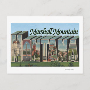 Marshall Mountain, Montana Postcard