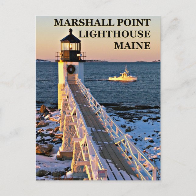 Marshall Point Light, Maine Postcard (Front)