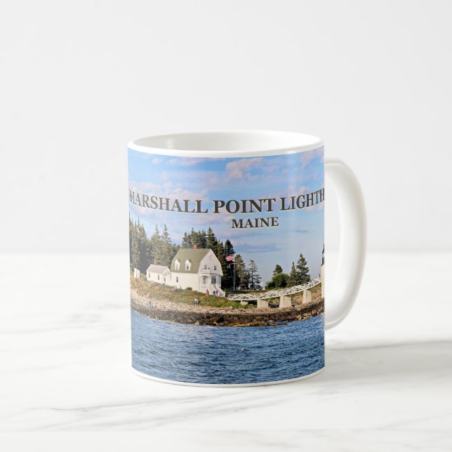 Marshall Point Light, Port Clyde Maine Mug (Front Right)