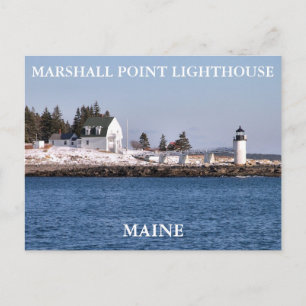 Marshall Point Light, Port Clyde Maine Postcard