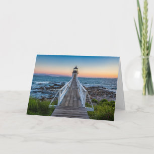 Marshall Point Lighthouse at Sunset Card