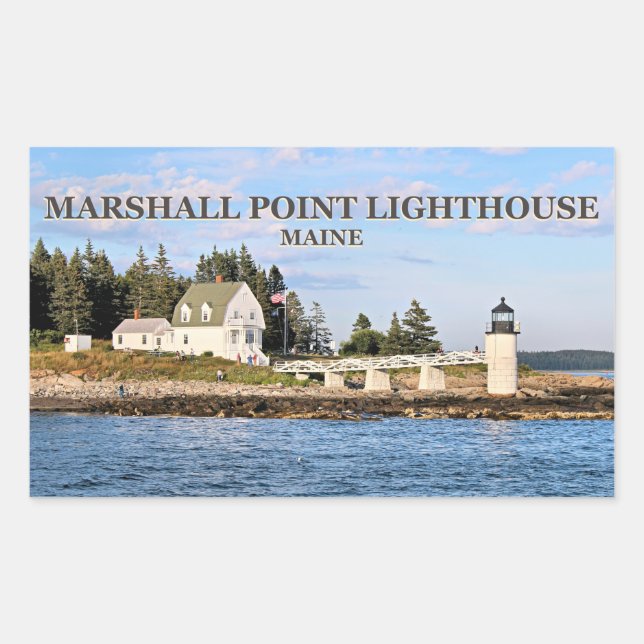 Marshall Point Lighthouse, Maine Stickers (Front)