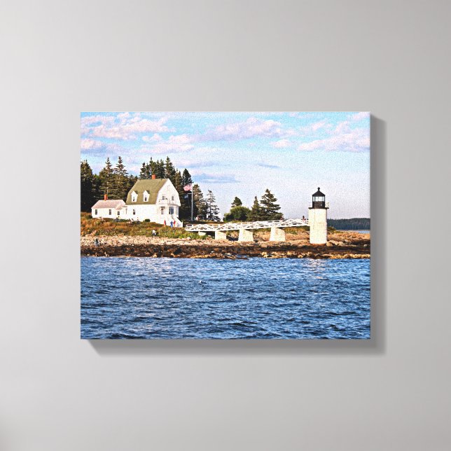 Marshall Point Lighthouse Maine Wrapped Canvas (Front)