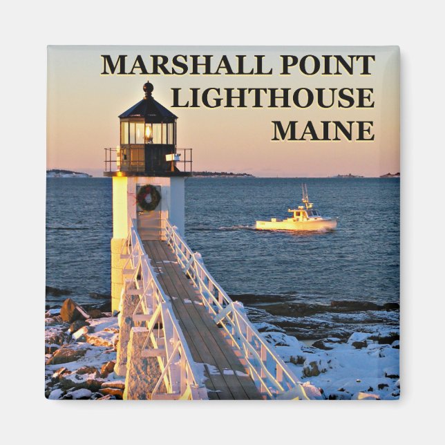 Marshall Point Lighthouse, Port Clyde Maine Magnet (Front)