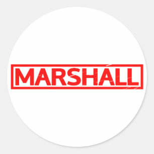 Marshall Stamp Classic Round Sticker
