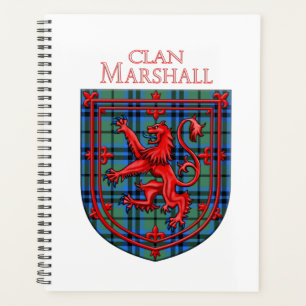Marshall Tartan Scottish Plaid Lion Rampant Planner