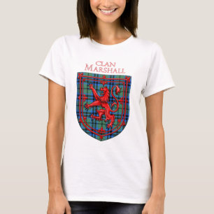 Marshall Tartan Scottish Plaid Lion Rampant T-Shirt