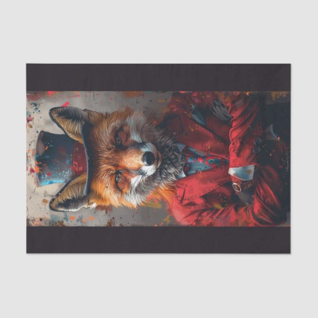 Marshall the Fox Tissue Paper (Front)