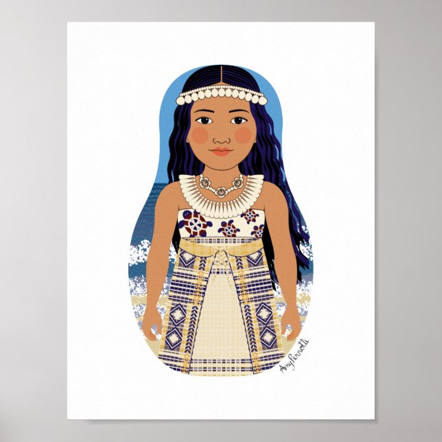 Marshallese Matryoshka Poster (Front)