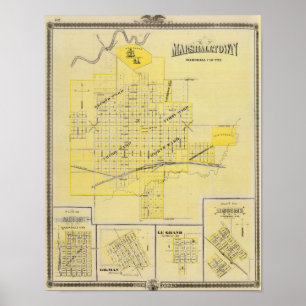 Marshalltown, Albion, Gilman Poster