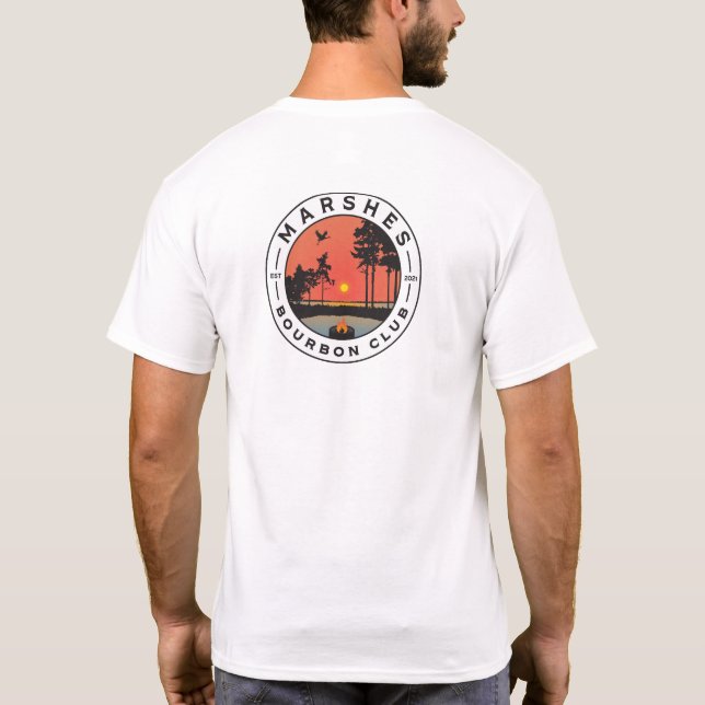 Marshes Bourbon Club - Classic T-Shirt (Back)