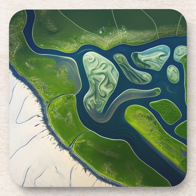 Marshland Elegance Coaster (Front)