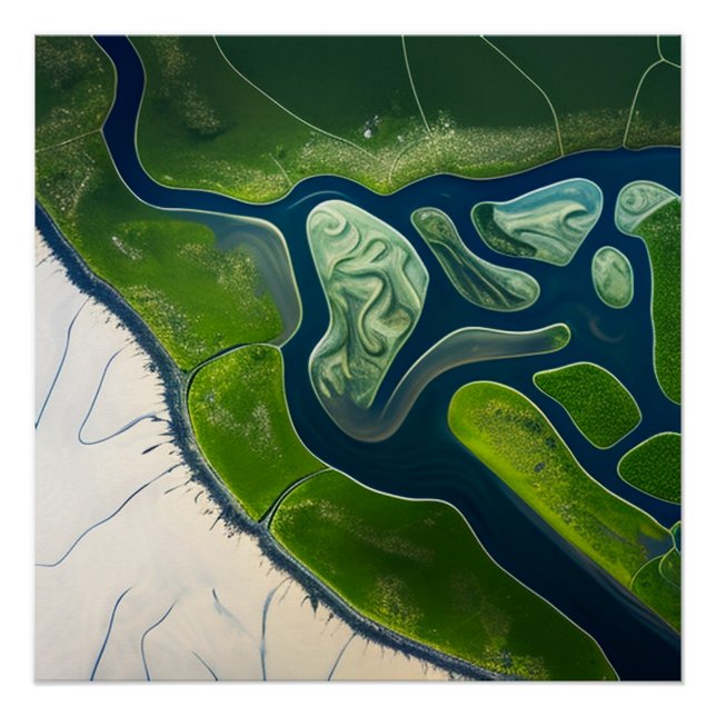 Marshland Elegance Poster (Front)
