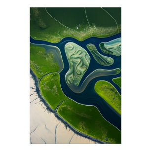 Marshland Elegance Poster