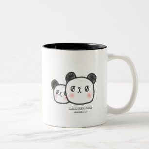 MARSHMALLOW ANIMAL PANDAS Two-Tone COFFEE MUG