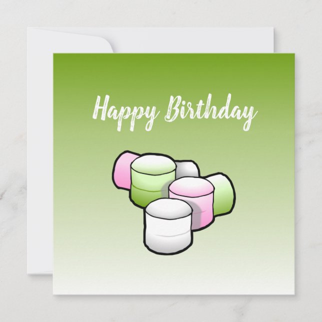 Marshmallow Birthday Card (Front)