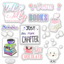 Marshmallow book Stickers 8x8