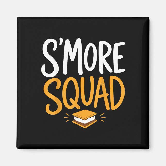 Marshmallow campfire camping s'mores  magnet (Front)