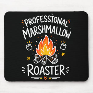 Marshmallow campfire s'mores  mouse pad