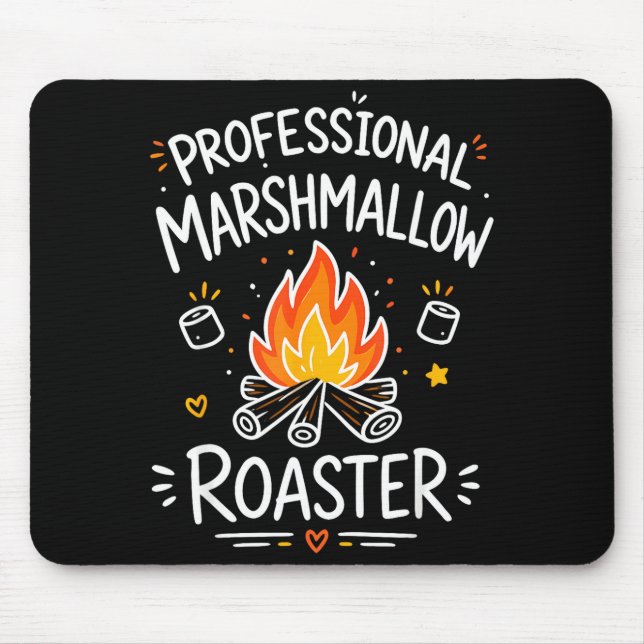 Marshmallow campfire s'mores  mouse pad (Front)
