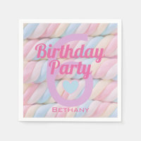 Marshmallow Candy Girls Birthday Party