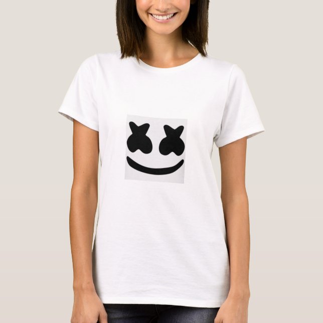 Marshmallow fashion t-shirts design.  (Front)