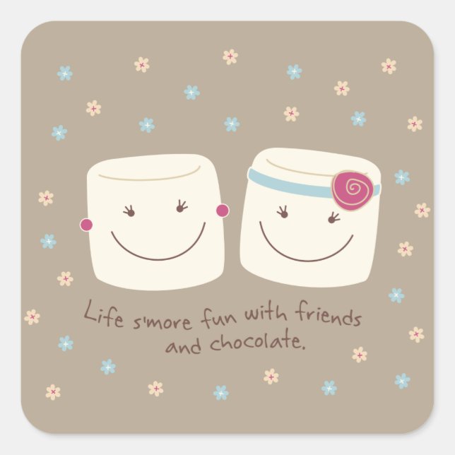 Marshmallow Friends and Chocolate Stickers (Front)
